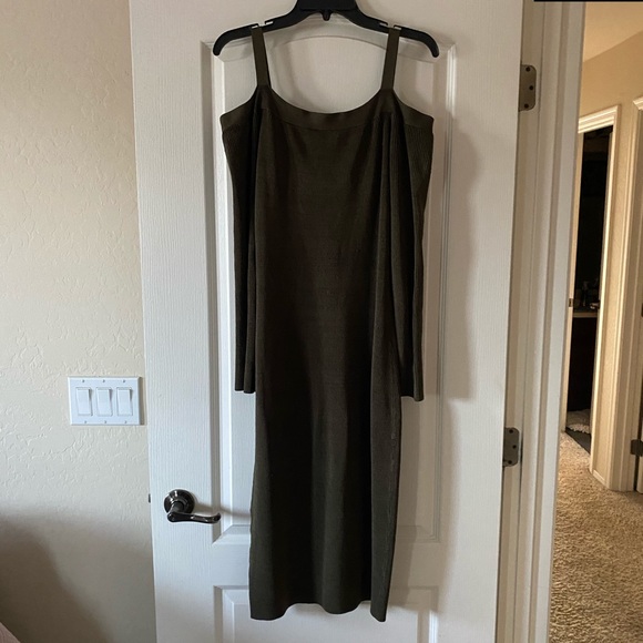 Bebe long sleeve button up sweater dress - Picture 5 of 5